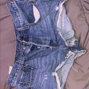 Levi's Blue Denim Cut-Off Shorts